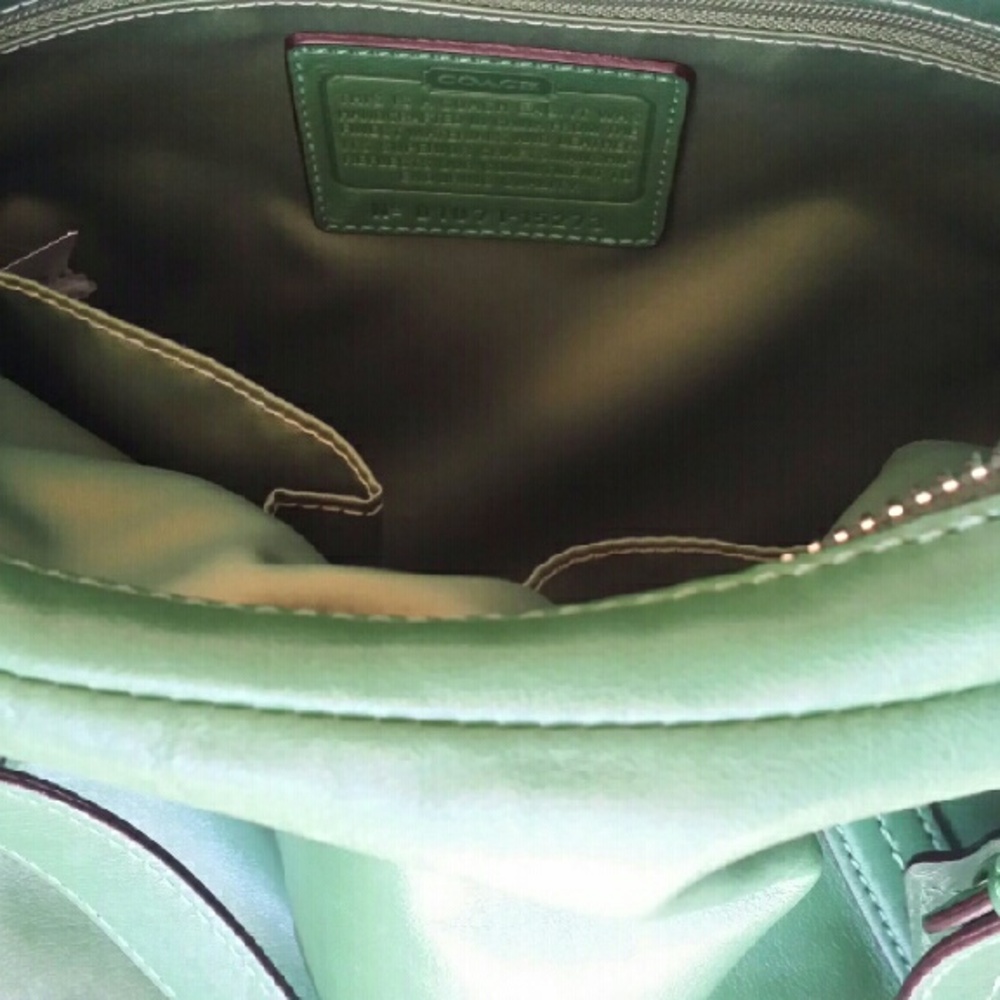Coach Green Leather Crossbody Bag - Picture 4 of 11